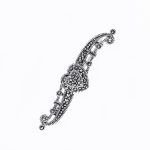 Broșă Argint 925 Inimă Stilizată – Marcasite - imagine 2