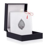 Broșă Argint 925 Model Frunzuliță – Marcasite