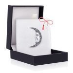 Broșă Argint 925 Semilună – Marcasite